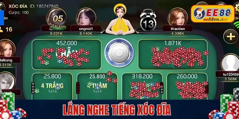 Cách nghe tiếng xóc dĩa